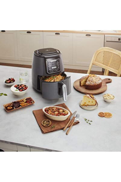 Karaca Air Cook XL 2 in 1 Airfryer Starlight, Fritten, Hausjoghurt, Trockene Gemüse Obstsorten, Grill