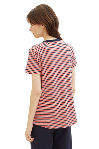 Tom Tailor Denim φαρδύ T-Shirt με ψηλά-χαμηλά