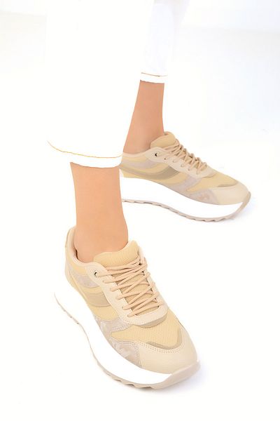 SOHO Beige Women's Sneakers 19006