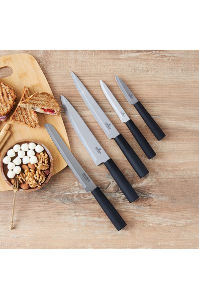 Karaca Grammy Inox 6-teiliges Messerset, scharfes Messerset, einfach zur Reinigung