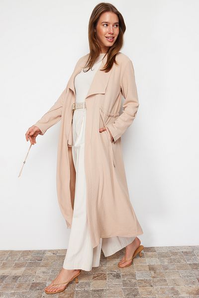 Trendyol Modest Gewebte, mit Steinen verzierte, detaillierte Verschleißkappe und Ferace TCTSS21CE0400