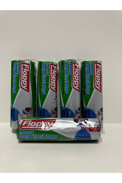 Floppy INDUSTRIAL LARGE SIZE BLACK TRASH BAG 65*80 10 PCS 5
