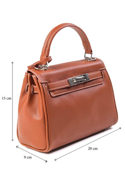 Mio Gusto Tan Color Small Size Women's Hand and Shoulder Bag