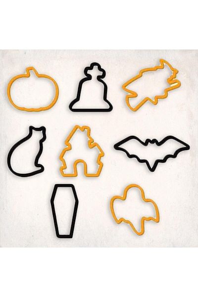 Butedo 7-Piece Halloween Cookie Mold Set