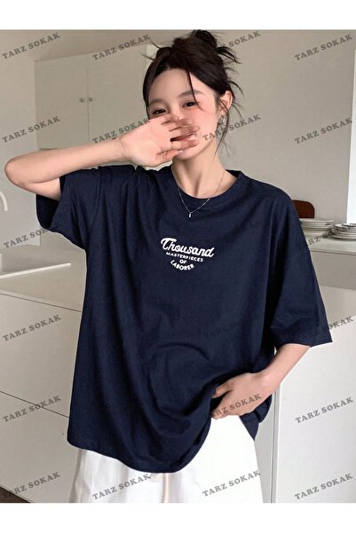 Adrift BAY Unisex з написом, низькими плечима, футболка - KOD-1386