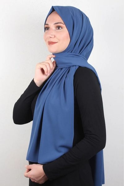 NEWSTORE Hijab Hijab Medina Μεταξωτό Σάλι Indigo