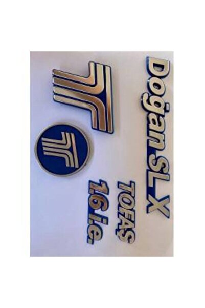 Genel Markalar Tofaş Doğan Slx Uyumlu Ön Panjur Bagaj Arma Yazı Takım 5 Adet