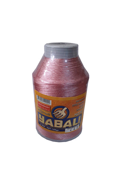 Yabalı Polyester Dikiş Dantel Nakış İpi 100gr 440 Koyu Pudra No : 50
