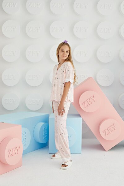 Sevim Κοστούμι πιτζάμες με κοντό μανίκι για κορίτσια C0T3N68