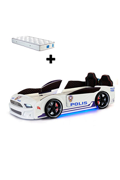Ferramini Türk Polis Arabalı Yatak Kapıları Açılan Mustang Full Ledli Kumanda...