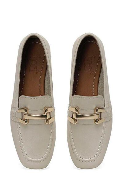 İnci Branco 4Fx Women's Beige Loafer