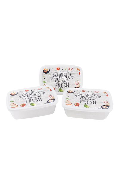 HOBBY LİFE Hobby Life Decobox 3-Piece Storage Container 3x1,2 L