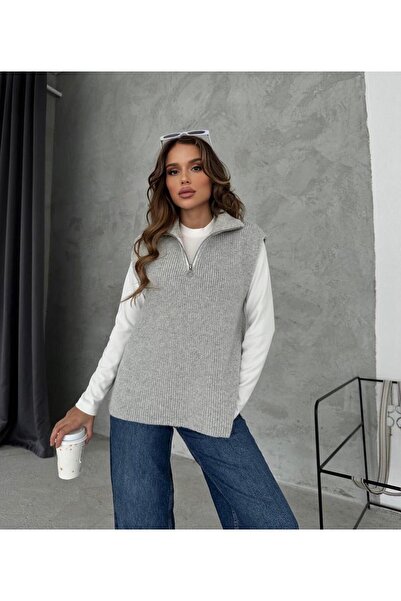 DERYA KONFEKSİYON BİSİKLET YAKA  ÖRME SÜVETER