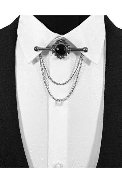 BLC Basic Line Co. Her Gömleğe Uygun Koyu Gümüş Gri Renk Çerçeve İçinde Siyah...