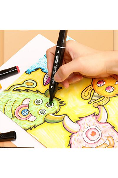 Andofis Art Marker Double Sided Marker Pen with 30 Tote Bags 759-30
