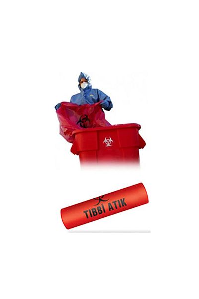 ENSAR GİYİM Medium Size 55 x 60 cm - 300 gr 10 Pieces Black-Red Printed Roll x 1 Pack
