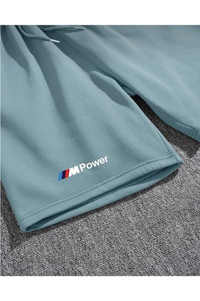 NewCabin Νέα σεζόν Καλοκαίρι BMW Mpower εμπριμέ σορτς χωρίς ανύψωση, χαλαρή εφαρμογή