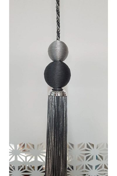 devirhesapdevri Curtain Accessory from Umay's Colors Workshop, Curtain Ornament, Curtain Pendant, Model 1 - 2 Balls