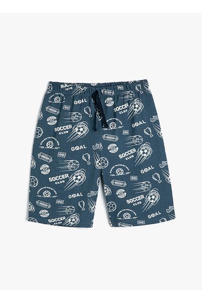 Koton Regular Waist Regular Fit Navy Blue Men's Shorts 4SKB40117TK