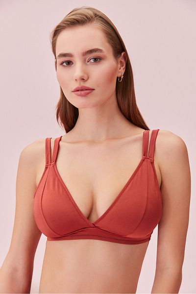 SUWEN Triangel-Bralette-Bikinioberteil