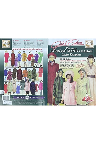 Güler Erkan Provasız Dikiş Kalıpları Dergisi