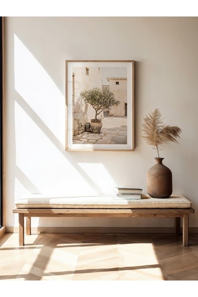 HiraEv Zeytin Ağacı Akdeniz Ortamı No1 Posteri Çerçevesiz