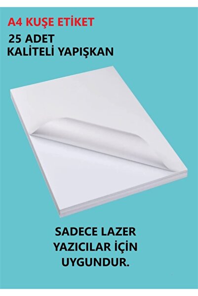anka design 25 قطعة من ملصقات لاصقة مقاس A4 متوافقة فقط مع طابعات الليزر