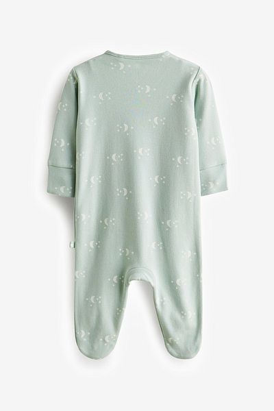Next Baby Baby 100% Cotton Green Ramadan Themed Baby Jumpsuit