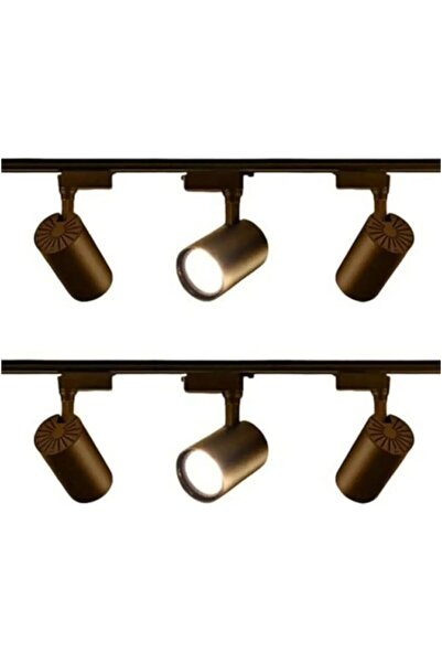 TMA LED AYDINLATMA Ray Spot Siyah Kasa Beyaz Işık 6 Adet + 1 METRE RAY 2 ADET