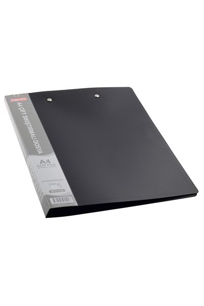 Bigpoint ملف ضغط مزدوج A4 أسود مطفي × 6 قطع