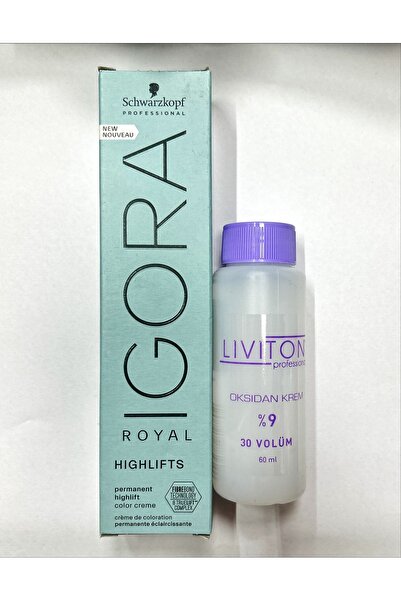 Igora Royal Highlifts Saç Boyası 12-21 Çok Açık Sarı Küllü Sandre & Oksidanı ile
