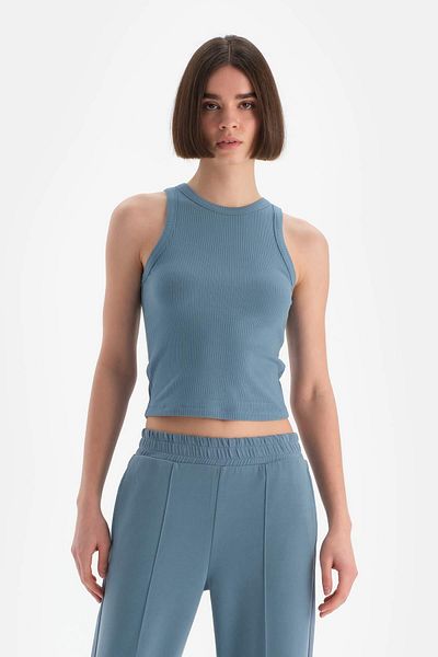 Dagi Light Blue Women's Sleeveless Camisole Tank Top