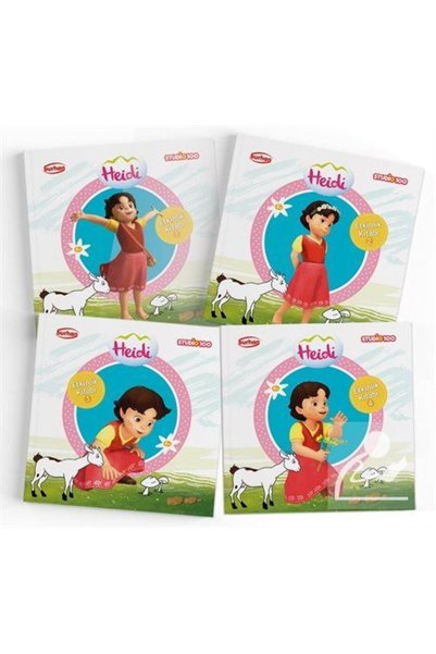 Generic Brand Heidi Activity Books Set (4 Books) & Coloring, Practice, Matchi...