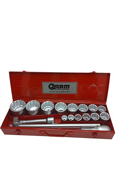 Arm 19 PC 3/4 Heavy Duty Socket Set