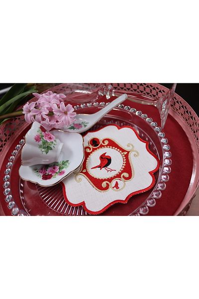 vipceyiz Pip Studio Love Birds Presentation Napkin (3pcs)
