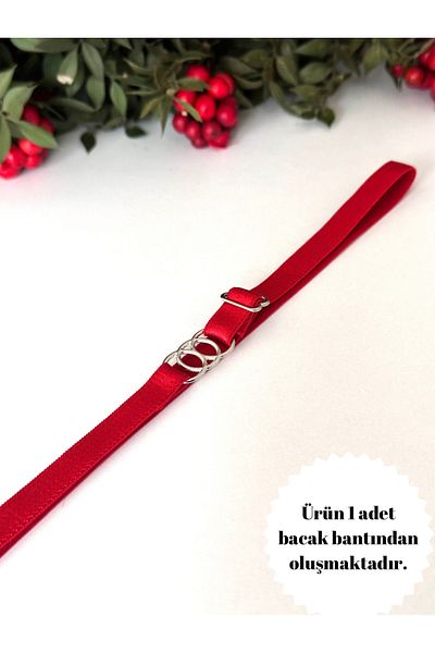 Arinda Banda pentru picioare cu lanț roșu și accesorii inelare
