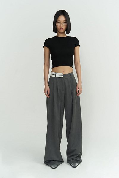 MAİ COLLECTİON Geräucherte Palazzo-Hose von Prato