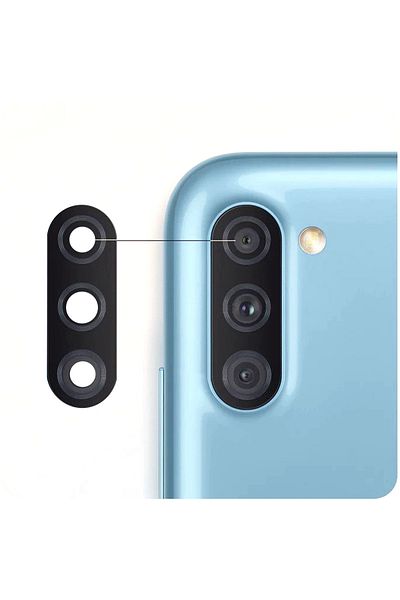 Nettech Samsung Galaxy A11 Compatible Black Camera Glass - Teknonet