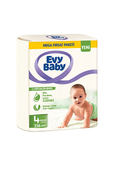 Evy Baby Bebek Bezi Mega Fırsat Paketi 4 Numara 336 Adet