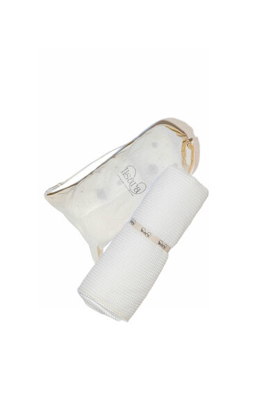 Lisara Oyun Matı Cift Tarafli Müslin Ve Waffle Kumas Ici Dolgulu 100% Pamuk Balina Desen