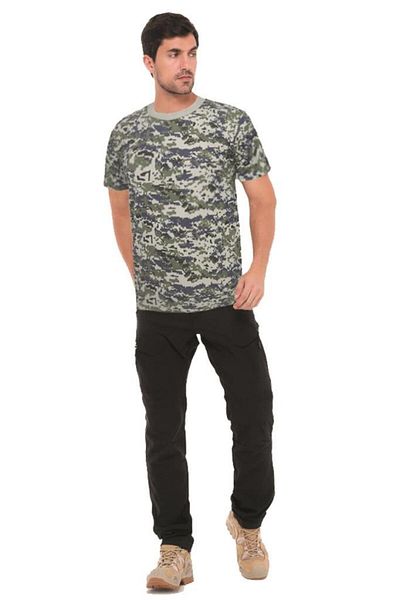 SINGLE SWORD Tricou cu mânecă scurtă cu imprimeu de camuflaj - Tricou subțire