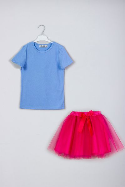 MYADA Set combinat fustă tutu tricou de bază sezon nou
