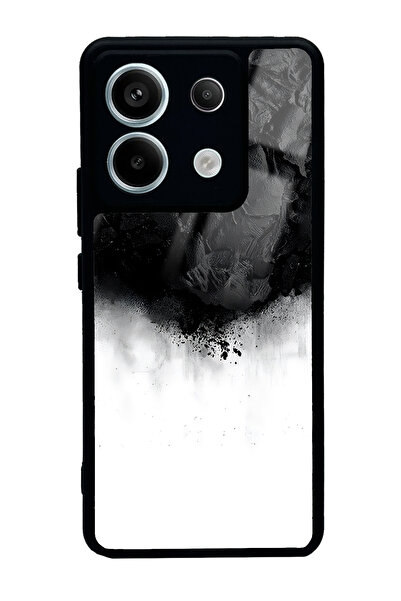 Spoyi Xiaomi Redmi Note 13 Pro 5G Siyah duman Tasarımlı Glossy Telefon Kılıfı