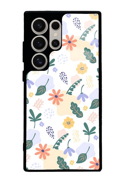 Spoyi Samsung S24 Ultra Tiny Flowers Design Glossy Phone Case