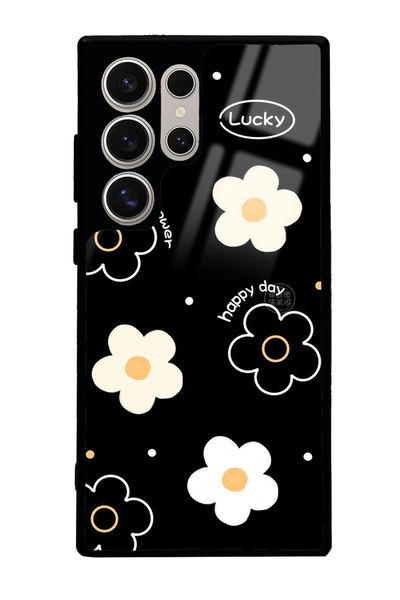 Spoyi Samsung S24 Ultra Lucky Happy Day Design Glossy Phone Case