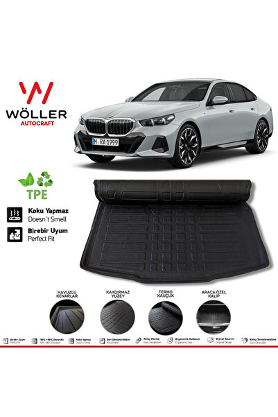 wöller BMW 5 Serisi Bagaj Havuzu G60 2023 Sonrası 3D Wöller Ultraflex Esnek