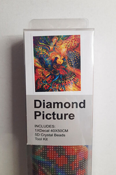 histone 5D Elmas Taş İşleme Kiti 40x50 cm Tavus Kuşları Desen