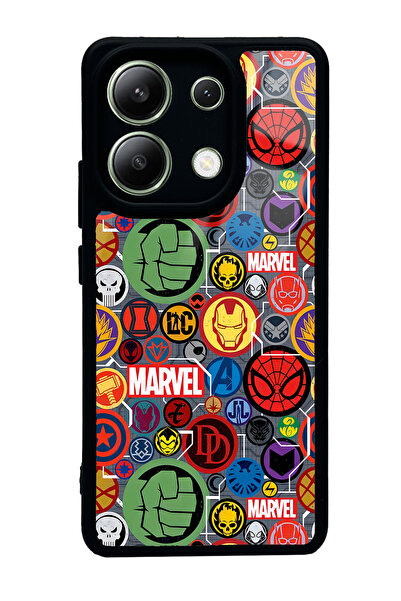 Spoyi Xiaomi Redmi Note 13 4G Marvel Face Tasarımlı Glossy Telefon Kılıfı