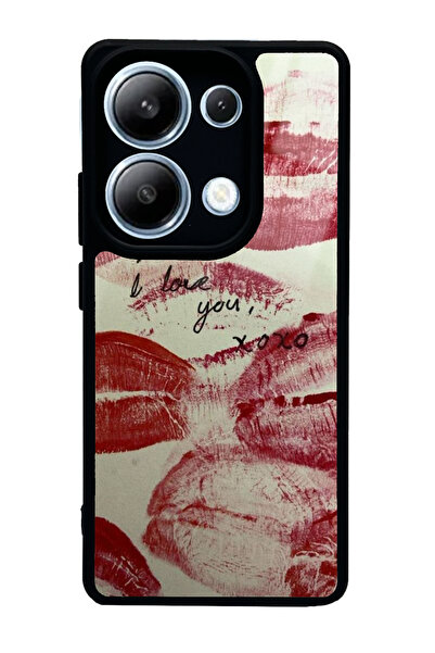 Spoyi Xiaomi Redmi Note 13 Pro 4G I Love You Tasarımlı Glossy Telefon Kılıfı