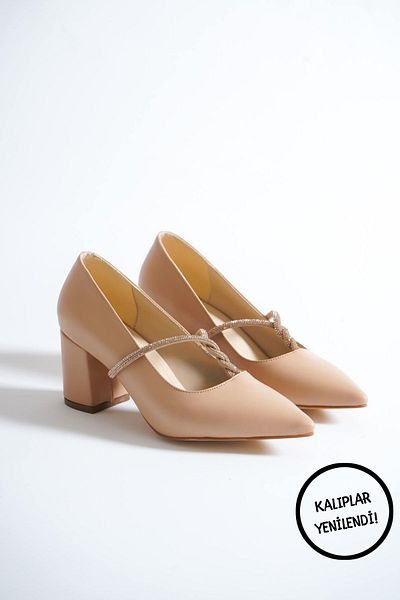 Buem Pantofi de zi cu toc de piatră pentru femei SHT010K05C